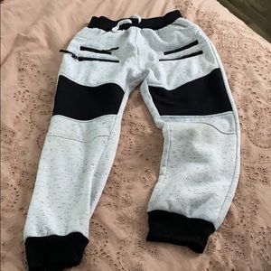 Black and white “cool” joggers.